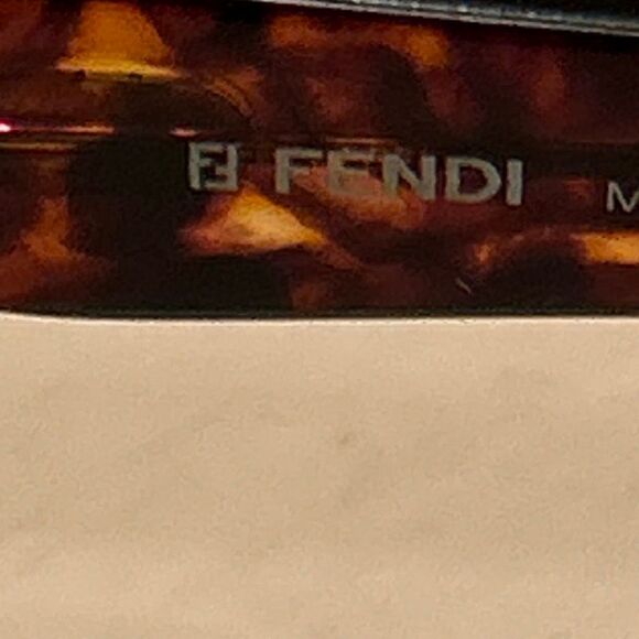 Fendi Women's Dark Tortoise Shell Sunglasses Round Brown Animal Print FS 114 - Picture 7 of 11